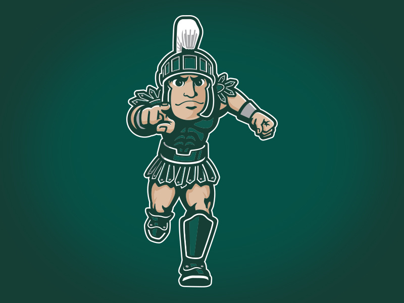 Michigan State University Sparty by Torch Creative on Dribbble