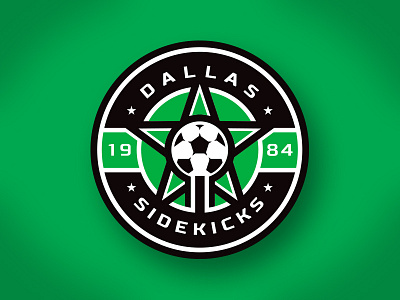Dallas Sidekicks Concept athletics custom dallas design illustration roundel soccer star texas tower