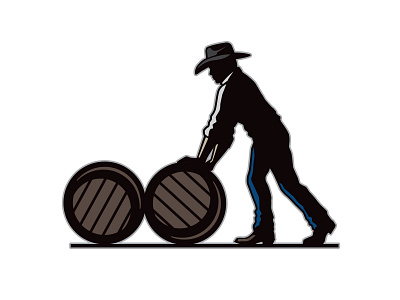 Whiskey Barrels barrel boots cowboy custom design hat illustration jeans portrait ranch western whiskey
