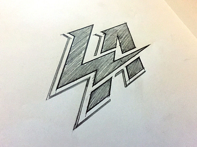 LA Chargers Concept bolt chargers concept custom design football hand drawn illustration la lightning nfl sketch
