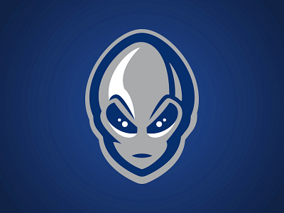 Las Vegas 51s Alien Concept alien baseball extraterrestrial eyes hand helmet illustration logo planet space