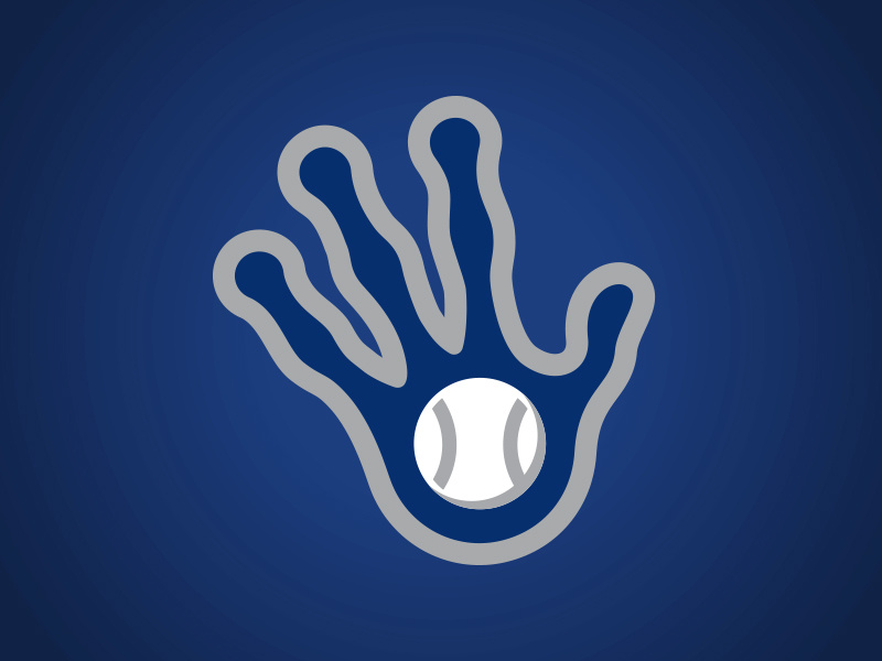 Las Vegas 51s Alien Hand Concept glove planet extraterrestrial space eyes hand helmet baseball alien illustration logo