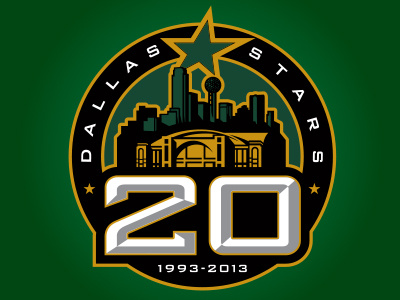 Dallas Stars 20th Anniversary 20th anniversary dallas hockey sports stars