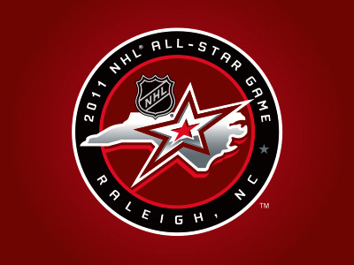 2011 NHL All-Star Game Secondary Marks carolina circle hockey nhl raleigh red secondary star