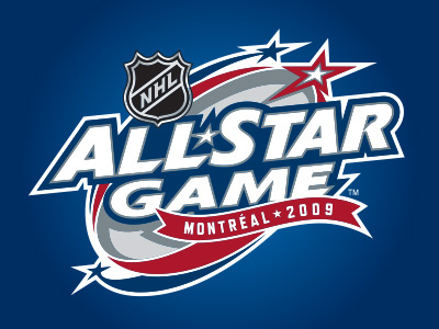 2009 NHL All-Star Game - Montreal blue hockey montreal motion nhl red secondary shooting star