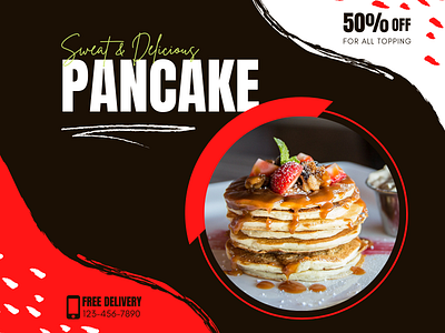 Restaurant Food Item Banner- PANCAKE