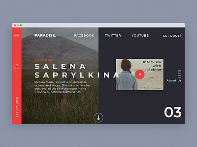 Paradise-Landing Page Cover about coverpage css html landing page paradise site ui ux website