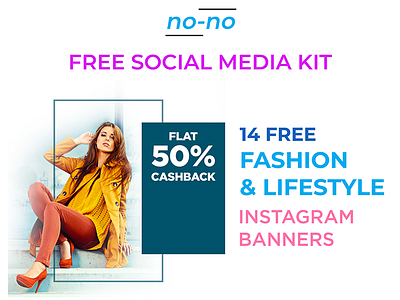 Fashion Social Media Kit banner branding design fashion free graphic instagram lifestyle media post social web