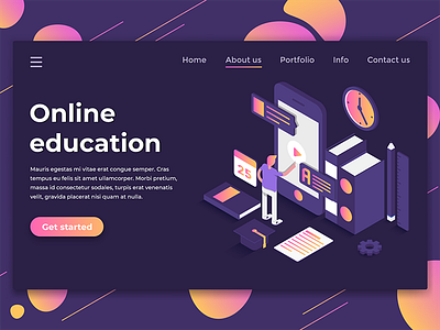 Online Education Landing Page Design