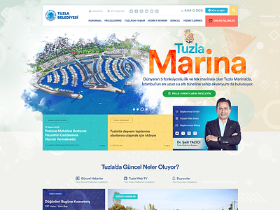 Main banner, header, main menu banner corporate layout mainbanner mainmenu menu municipality ui web website