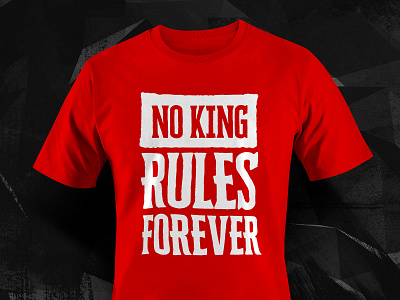 No King Rules Forever Short-Sleeve Unisex T-Shirt black design no king red rule t shirt unisex