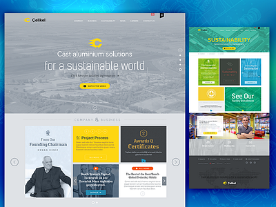 Aluminium Corporate Web Site aluminium celikel corporate ui ux web website