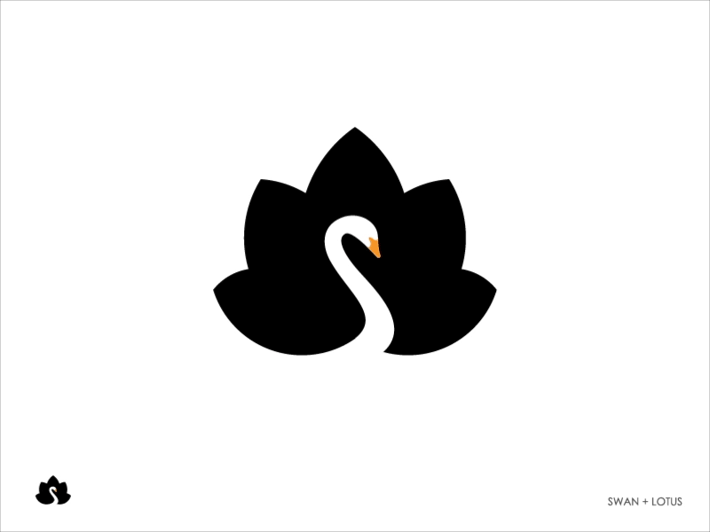 Swan+Lotus bird branding identity brenttton flower grid animation logo lotus sketch swan symbol design visual style guide