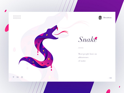 S&Snake blood brenttton colors ferocious gradients graphic illustration logo tails typography vector
