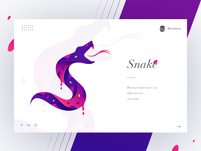 S&Snake blood brenttton colors ferocious gradients graphic illustration logo tails typography vector