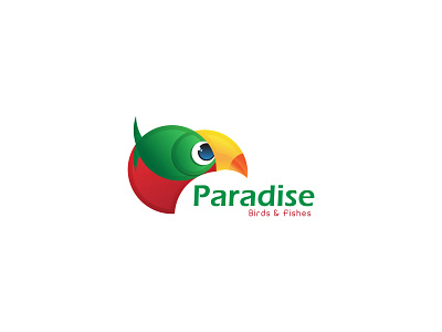 Paradise Logo animal branding creative fish goldenratio logo logo design parrot