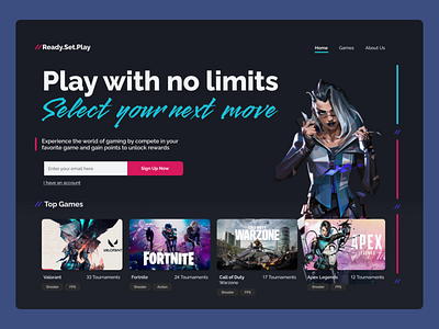 Gaming Website Design designs, themes, templates and downloadable graphic  elements on Dribbble