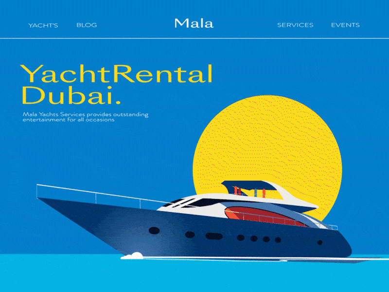 Landing page - Mala animated gif animation branding illustration illustration design ui ux web webdesign