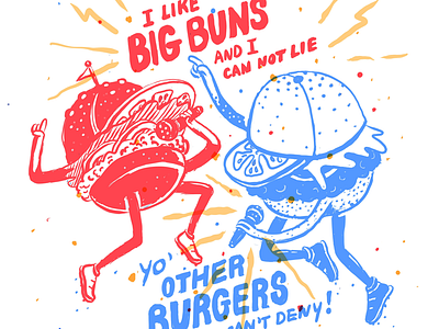 Sir Eatsalot new single burger character character design cool ipad procreate app rap battle sketch song