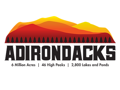 Adirondacks adirondacks graphic design logo shirt design