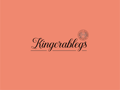 Kingcrablegs branding crab food graphic design identity king logo seafood store