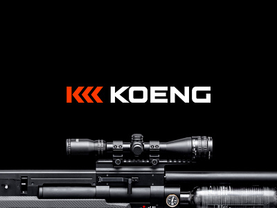 KOENG arms branding brutal guns hunting identity logo optics tactical weapon