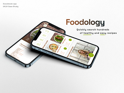 Cookbook app. UX/UI Case Study. app design graphic design mobile app mobile ux ui ux design ux designer