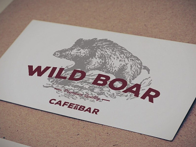 "Wild Boar" Restaurant Logo Concept design logo restaurant