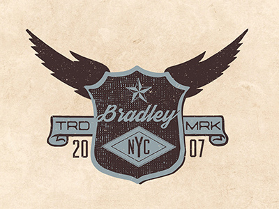 Bradley Vintage Logo crest logo vintage