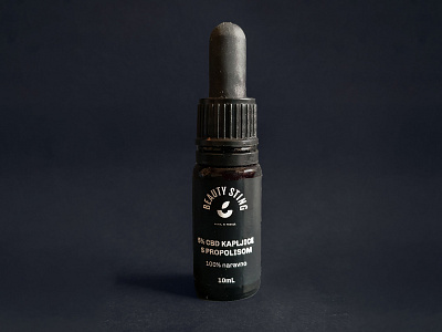 CBD drops bottle Beauty Sting