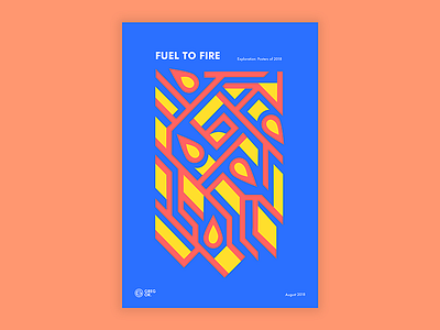 Fuel to Fire colorful design geometric graphic design poster typogaphy