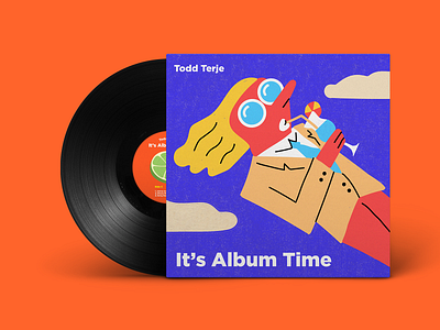Todd Terje - It's Album Time cover redesign colorful design graphic design illustration retro typogaphy