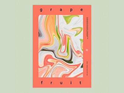 Grapefruit colorful design graphic design poster typogaphy