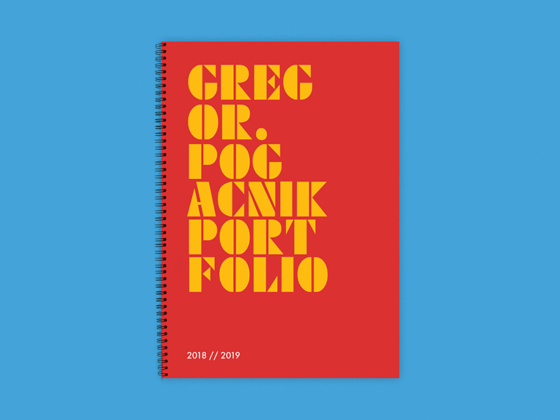 GREG OR. Portfolio 2018–2019 book colorful design graphic design portfolio