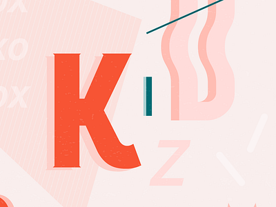 Kidz Love Letters fun kids layout playful typography