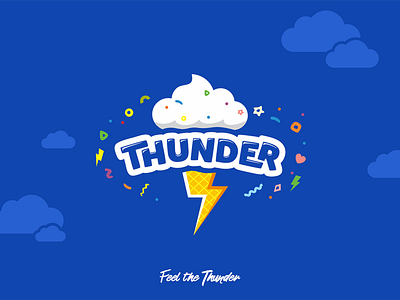 Thunder Ice Logo ai branding design designers ice ice cream identity illustration logo logotype thunder typography