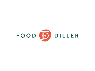 FoodDiller logo branding dealer design diller food food and drink foodie graphic logo logotype ukraine vector