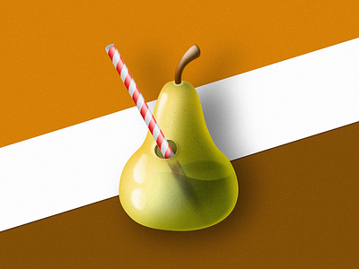 arr-rrr-pear cartoon drink food fresh fruit fruits graphic healthy illustration krita pear smoothie ukraine