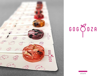 gogodza - logo for a candy company