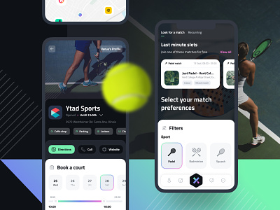 XRivals app design figma flat match mobileapp mobiledesign padel play sports tennis ui uidesign userexperience userinterface ux uxdesign webdesign