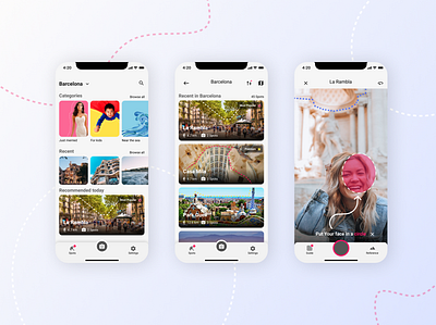 UI/UX selfie spot app app design application design editor figma interface photo selfie