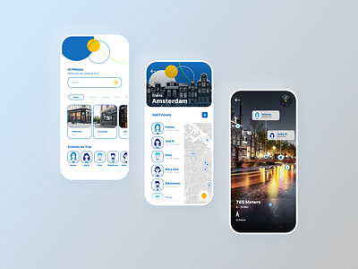 AR app Concept ae animation app app design application ar concept design interface sketch travel ui uiux video