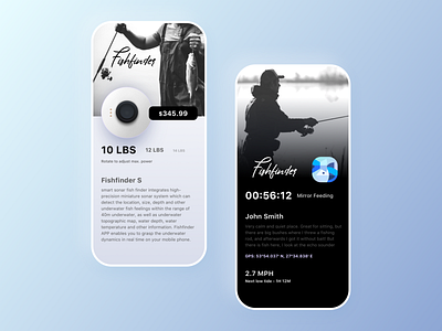 Fishfinder app app design application art branding design interface sketch ui uiux