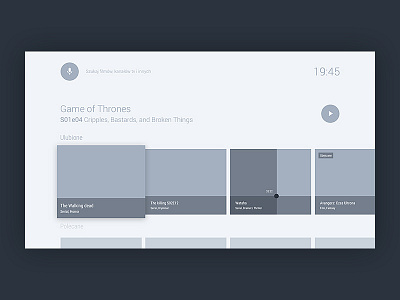 Wireframes - android tv practices