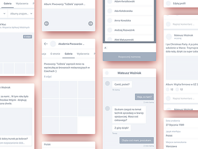 Wireframes for mobile app