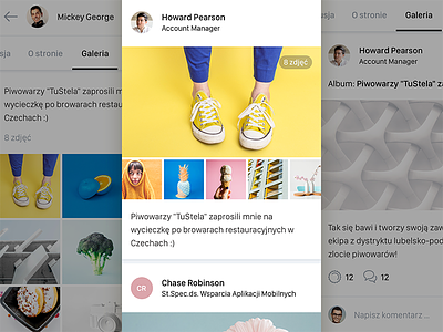 Social App - Gallery app autentika dashboard interface mialszygrosz mobile post social ui ux web