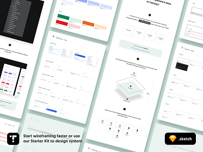 Tetrisly - Component Library for wireframing and Design System app atomic design component library components dashboard design form freebie freebies interface product design styleguide ui web web design wireframe wireframing