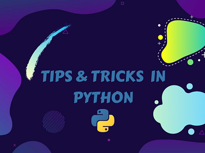 Tips & Tricks In Python coding design illustration logo programming vector