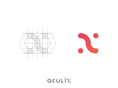 Aculix Apps Logo geometric grid icon logo tech technology x