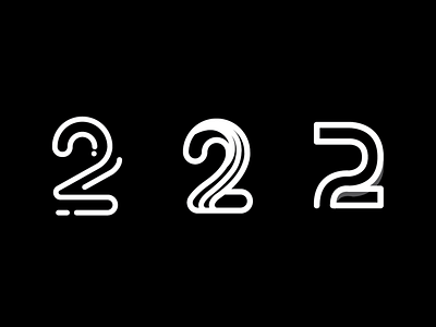 "2" Explorations brand and identity branding graphic design icon logo logo design minimal monogram